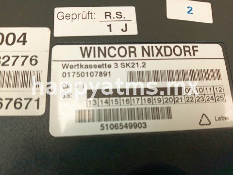 Wincor Nixdorf value cassette 3 SK21.2 PN: 01750107891, 1750107891