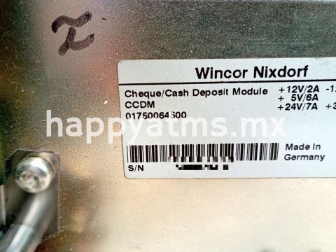 Wincor Nixdorf Chassis CCDM Check/Cash Assy  PN: 01750064500, 1750064500