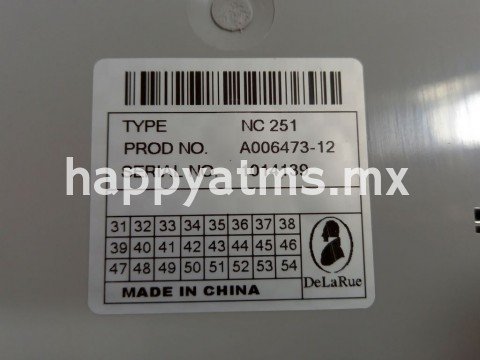 Triton Cassette de plástico Talaris Glory NMD050 PN: A006473, 6473