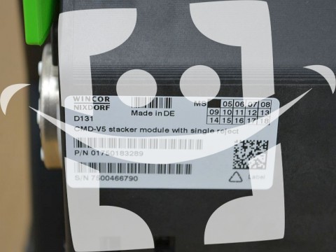 Wincor Nixdorf CMD-V5 STACKER MODULE WITH SINGLE REJECT PN: 1750183289, 1750183289