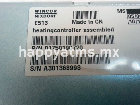 Wincor Nixdorf Heating Controller Assembled  PN: 1750190720, 1750190720
