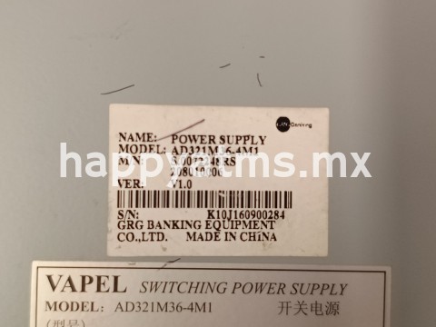 GRG POWER SUPPLY AD321M36-4M1 NP: S.0072248RS, S0072248RS