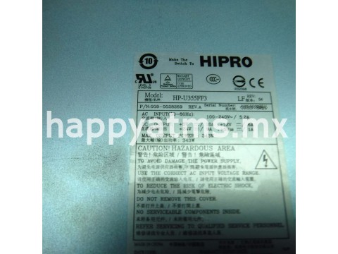 NCR POWER SUPPLY SWITCH MODE 343W 6622,6632 PN: 009-0028269, 90028269