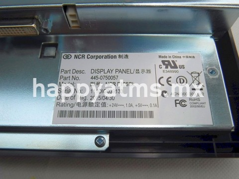 NCR PANEL OPERATOR  PN: 445-0750057, 4450750057
