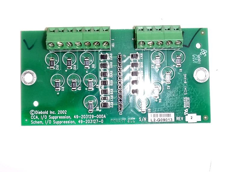 Diebold CCA, IO SUPPRESSION PN: 49-203129-000A, 49203129000A