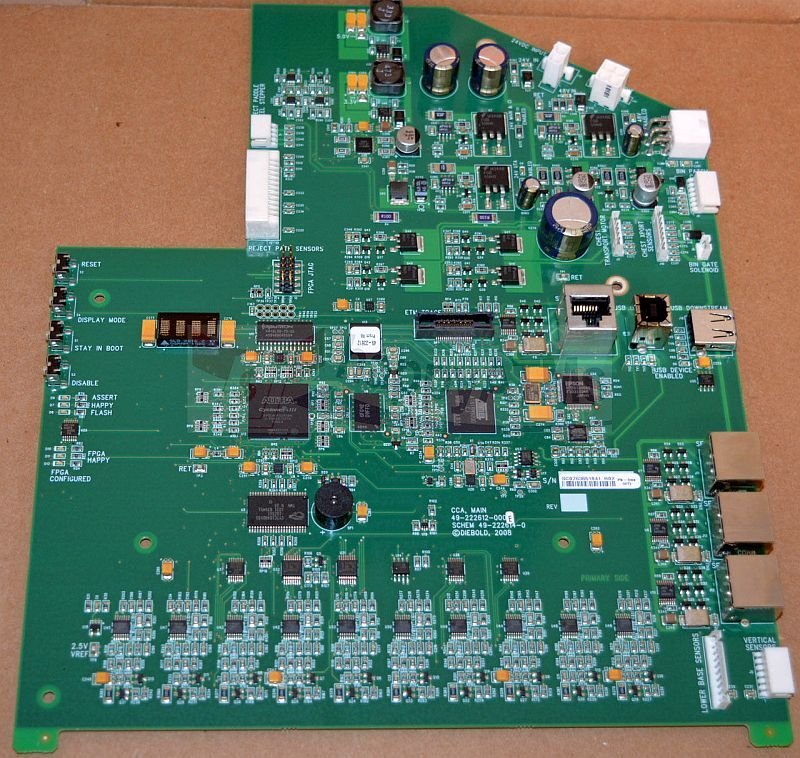 Diebold CCA ENA PCB MAIN CONTROL BOARD PN: 49-222612-000D, 49222612000D