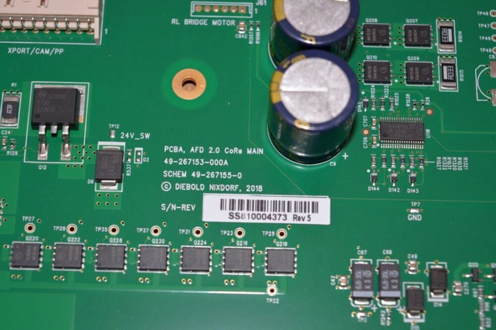 Diebold AFD 2.0 CORE MAIN PN: 49-267153-000A, 49267153000A