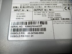 2452-4 Diebold PWR SPLY, SWTCHR, MULTVOLT, W400 PN: 49-247846-000A, 49247846000A