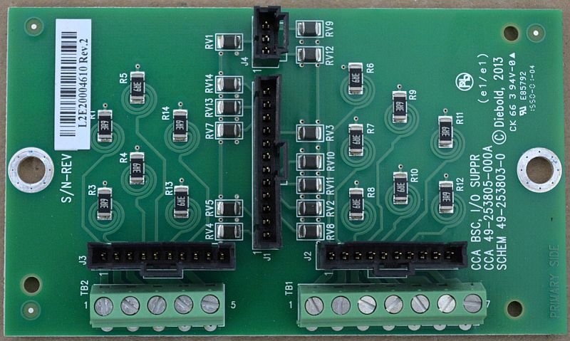 Diebold CCA BSC I/O SUPR PN: 49-253805-000A, 49253805000A