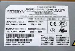 2482-2 Diebold PWR SPLY,DCDC,24V,W 400 PN: 49-247847-000A, 49247847000A