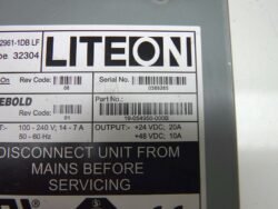 Diebold PWR SPLY,SWTCR,MULTVOLT,W 960 PN: 19-054950-000B, 19054950000B