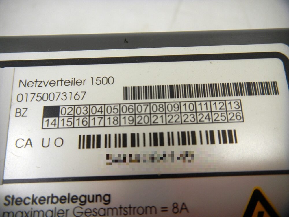 Wincor Nixdorf power distributor 1500 PN: 01750073167, 1750073167