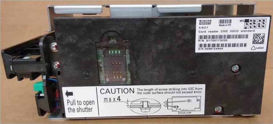Wincor Nixdorf Card reader CHD V2CU standard PN: 01750173205, 1750173205