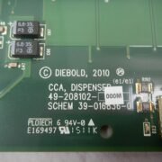 2580-2 Diebold Opteva CCA Dispenser Controller PN: 49-208102-000M, 49208102000M
