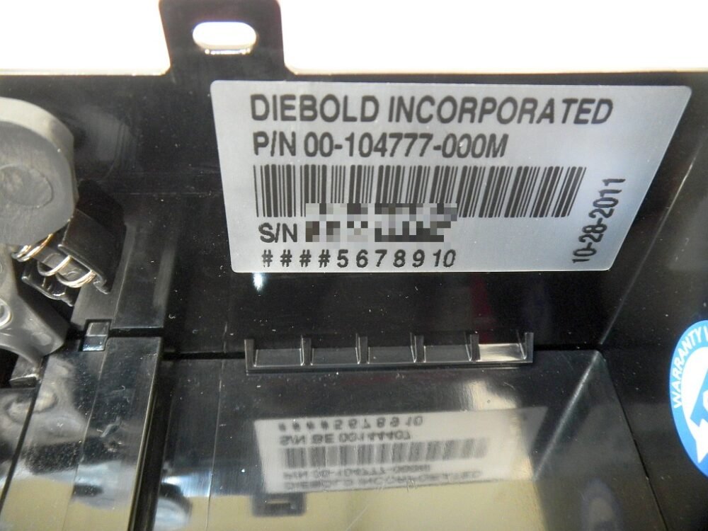 2604-4 Diebold MULTI-MEDIA CSET,CONV,BARE,AFD PN: 00-104777-000M, 104777000M