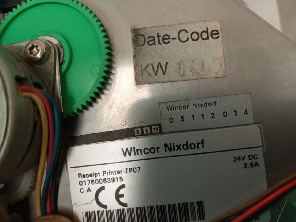 Wincor Nixdorf RECEIPT PRINTER TP07 PN: 01750063915, 1750063915