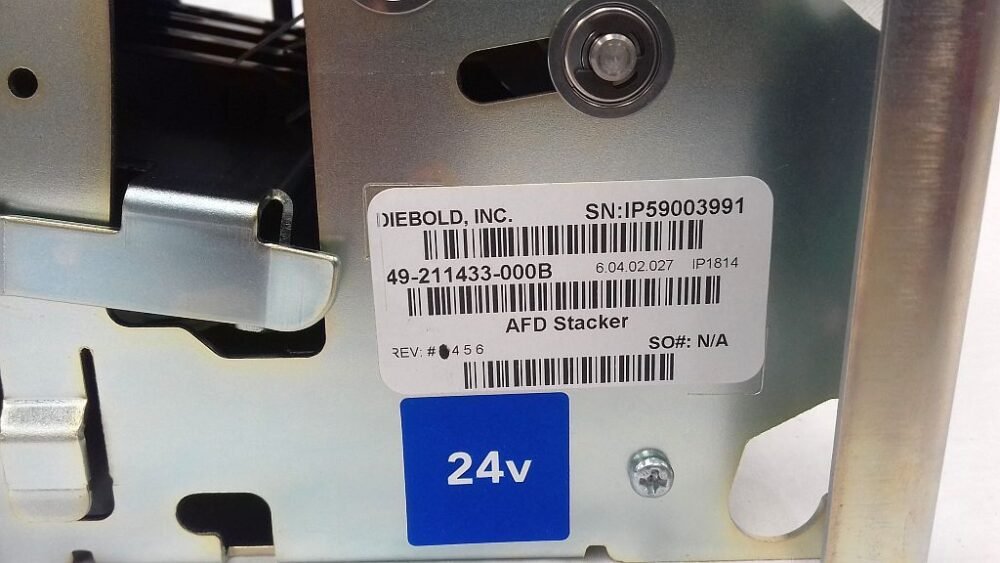 SINUSAR Diebold STACKER FOR OPTEVA PN: 49-211433-000B, 49211433000B