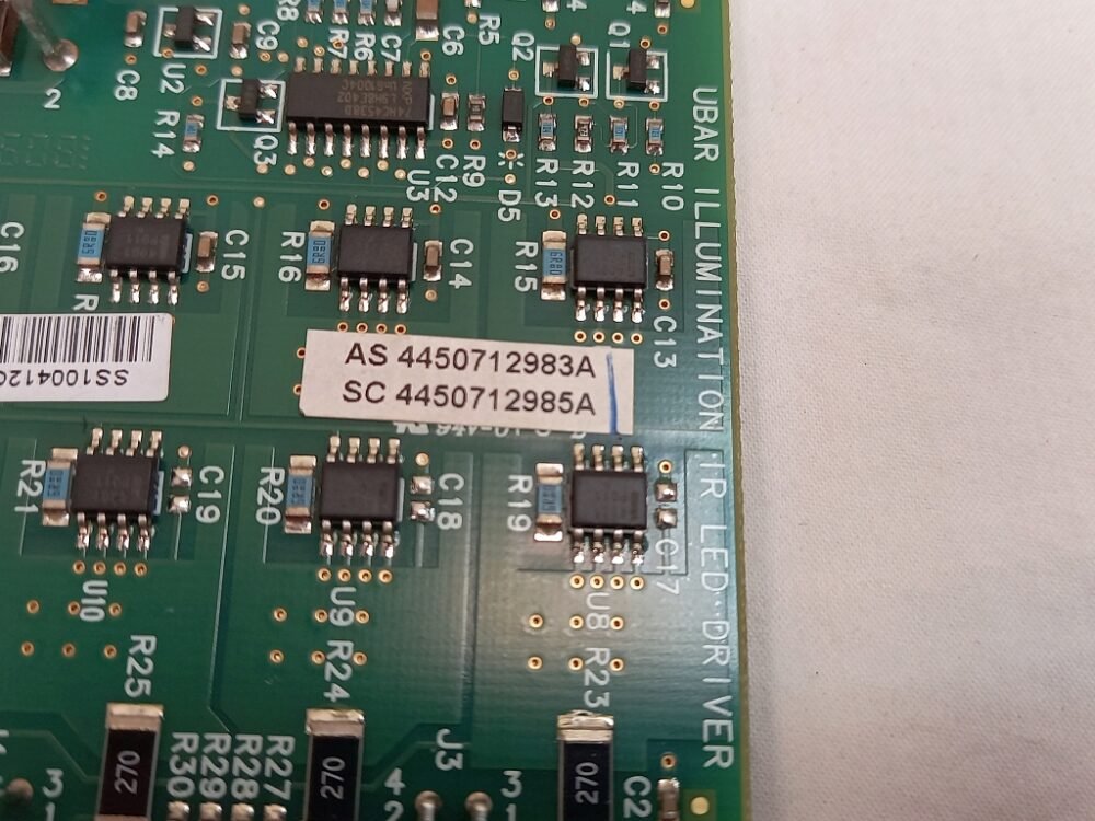 NCR UBAR ILLUMINATION IR LED DRIVER PCB PN: 445-0712983, 4450712983