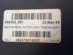 Diebold ACTIVE CASH TRACKS ASSY PN: 49-247001-002C, 49247001002C