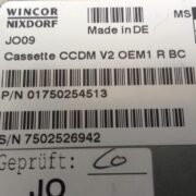 Wincor Nixdorf CASSETTE CCDM V2 OEM1 R BC PN: 1750254513, 1750254513