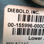 Diebold LOWER ASSEMBLY PN: 00-155996-000D, 155996000D