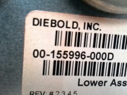 Diebold LOWER ASSEMBLY PN: 00-155996-000D, 155996000D