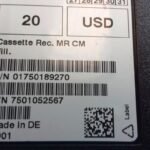 Wincor Nixdorf MR CM_Fill Cassette Rec. PN: 1750189270, 1750189270