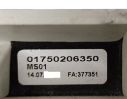 Wincor Nixdorf Anti fraud 2 track down filled PN: 01750206350, 1750206350