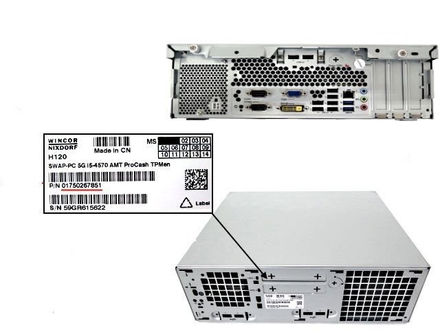 Wincor Nixdorf PROCASH EMBED PC CORE EPC 5G i5 - 4570 PN: 1750267851, 1750267851