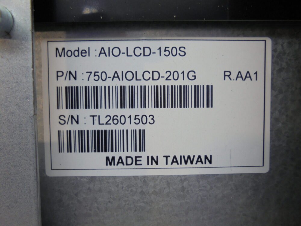 3568-4 Diebold 15 INCH COLOR TFT-LCD PN: 750-AIOLCD-201G, 750AIOLCD201G