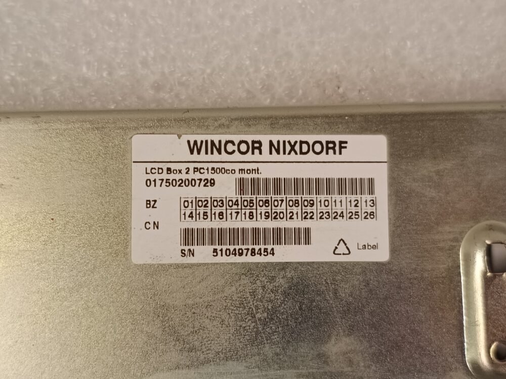 3580-5 Wincor Nixdorf 15" Openframe ProCash-250, IVO/YLT PN: 1750200729, 01750200729