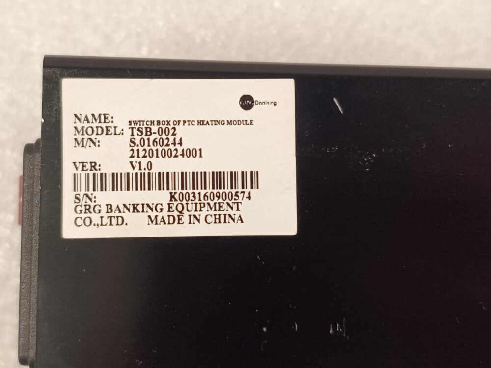 GRG, SWITCH BOX OF PTC HEATING MODULE, TSB-002, NP: S.0160244, S0160244