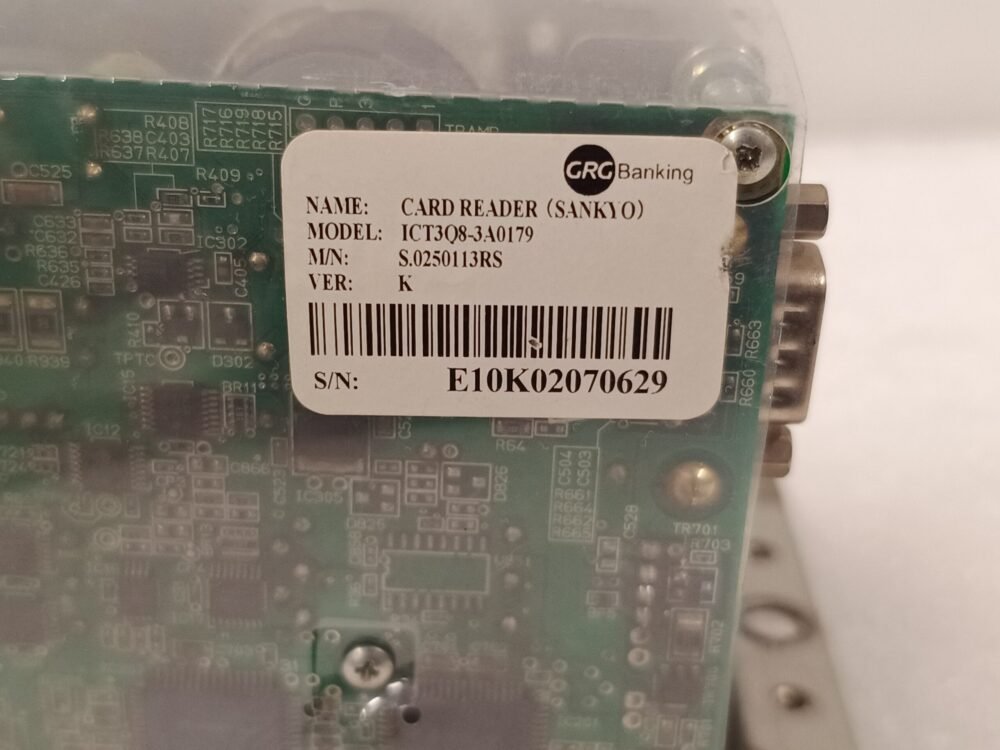 GRG, CARD READER (SANKYO), ICT3Q8-3A0179, NP: S.0250113RS, S0250113RS