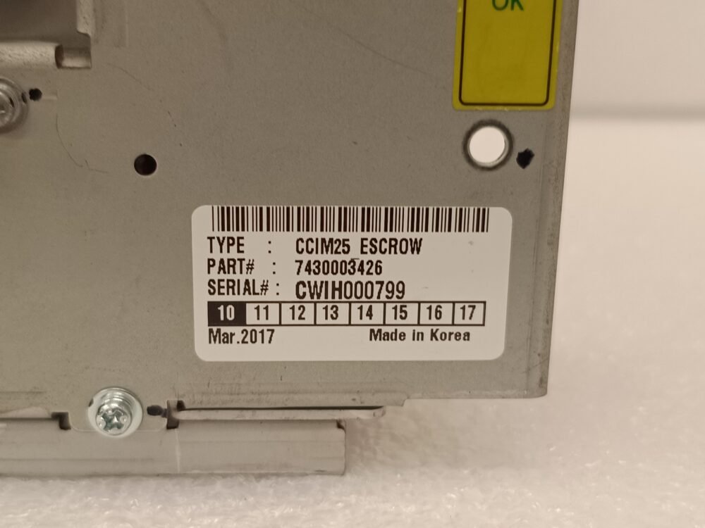 Nautilus Hyosung, CCIM 25 Escrow Module, NP: 7430003426