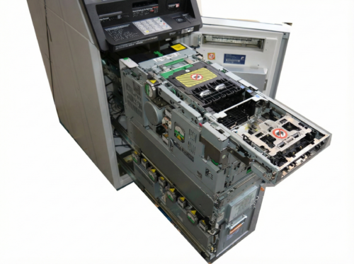 3650-1 NCR, 2063 SELFSERV 23 Interior Lobby Cash Recycler With Check Accept, Cajero Completo