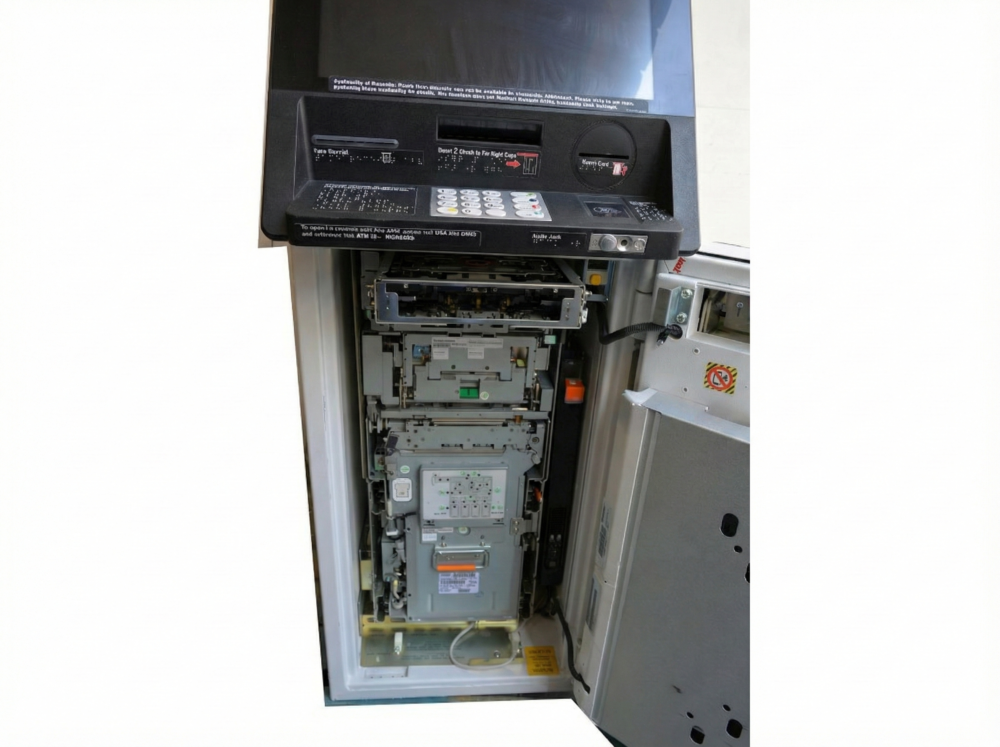3650-5 NCR, 2063 SELFSERV 23 Interior Lobby Cash Recycler With Check Accept, Cajero Completo