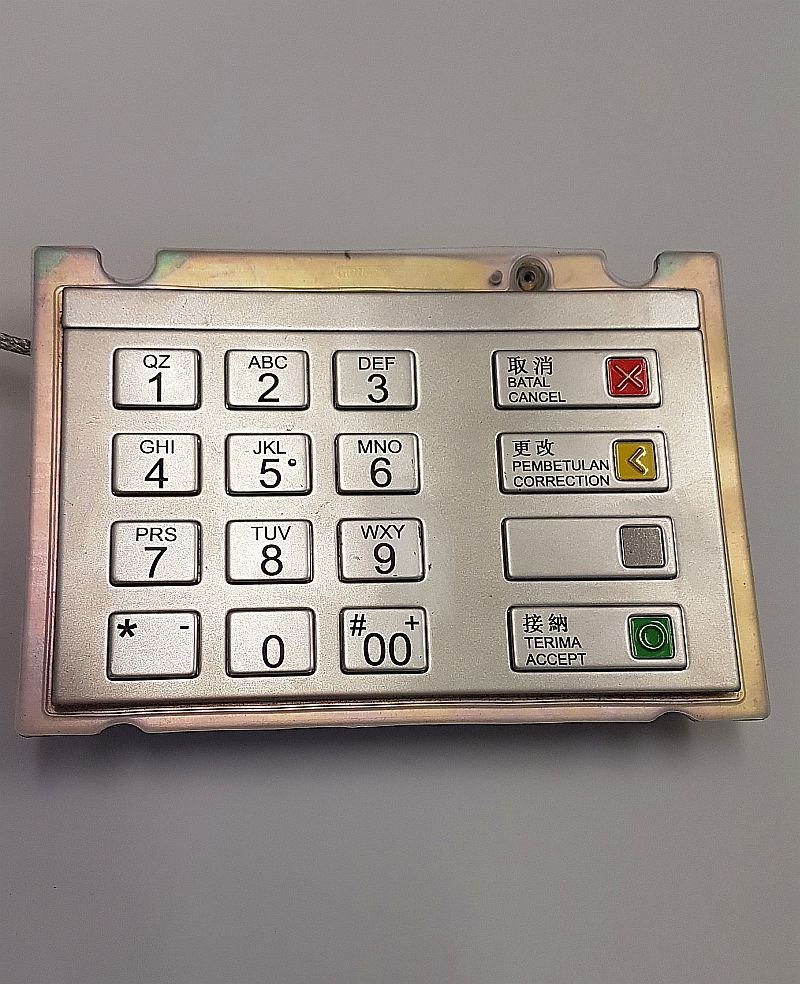 Wincor Nixdorf EPP Keyboard V6 MYS CES PN: 01750159382, 1750159382