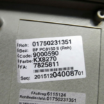3692-2 Wincor Nixdorf ATM FASCIA PN: 01750231351, 1750231351