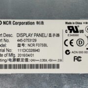 NCR, DISPLAY PANEL, NCR F07SB, PN: 445-0753129, 4450753129