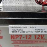 Diebold 12v/7.0AH PROMARK BATTERY PN: 29-010535-000B, 29010535000B
