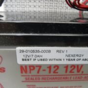 3725-3 Diebold 12v/7.0AH PROMARK BATTERY PN: 29-010535-000B, 29010535000B