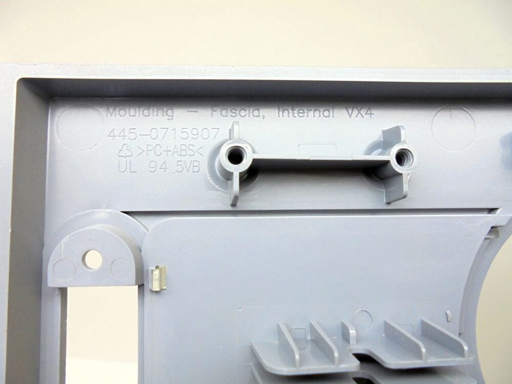 NCR MOULDING FASCIA INTERNAL VX4 PN: 445-0715907, 4450715907