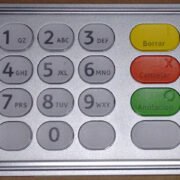 NCR 66XX UEPP KEYBOARD SPANISH POLY INTL PN: 445-0745418, 4450745418