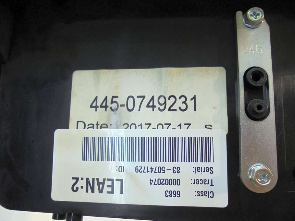 NCR FASCIA - SHELF ASSY (CASH CAM) PAINTED PN: 445-0749231, 4450749231