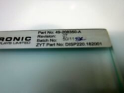 Diebold VNDL,SCRN,OPTEVA 500 PN: 49-208350-A, 49208350A