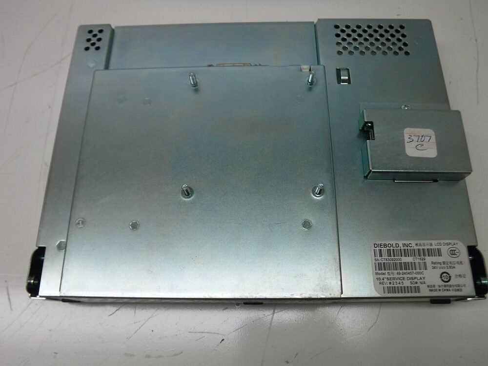 3817-2 Diebold MON,LCD,LED BKLT,10.4 IN OPEN FRAME PN: 49-240457-000C, 49240457000C