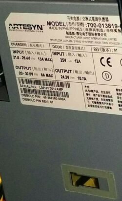 Diebold Universal Recycler-UP TS-M1U1 POWER SUPPLY (N/A) PN: 49-256180-000A, 49256180000A