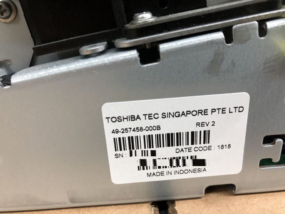 3838-3 Diebold PRNTR,1-SD THRM RCPT,80MM,W/ LED PN: 49-257458-000B, 49257458000B