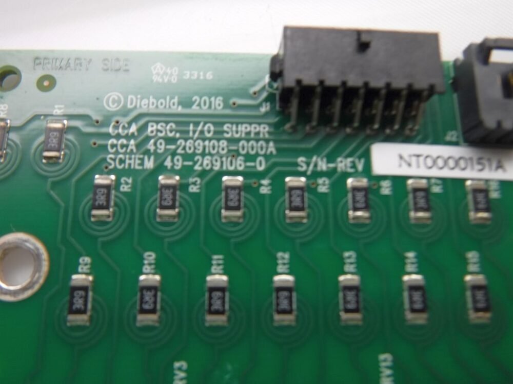 Diebold CCA,DOOR,ALRM,INTFC PN: 49-269108-000A, 49269108000A