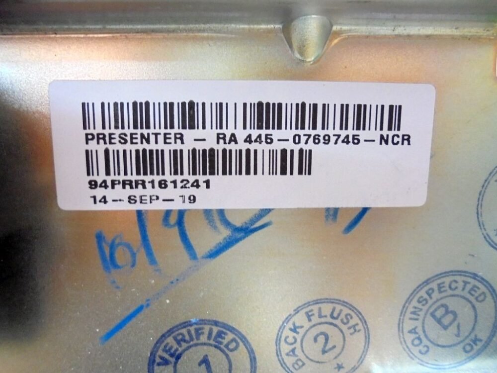 3943-2 NCR S2 PRESENTER RA PN: 445-0769745, 4450769745